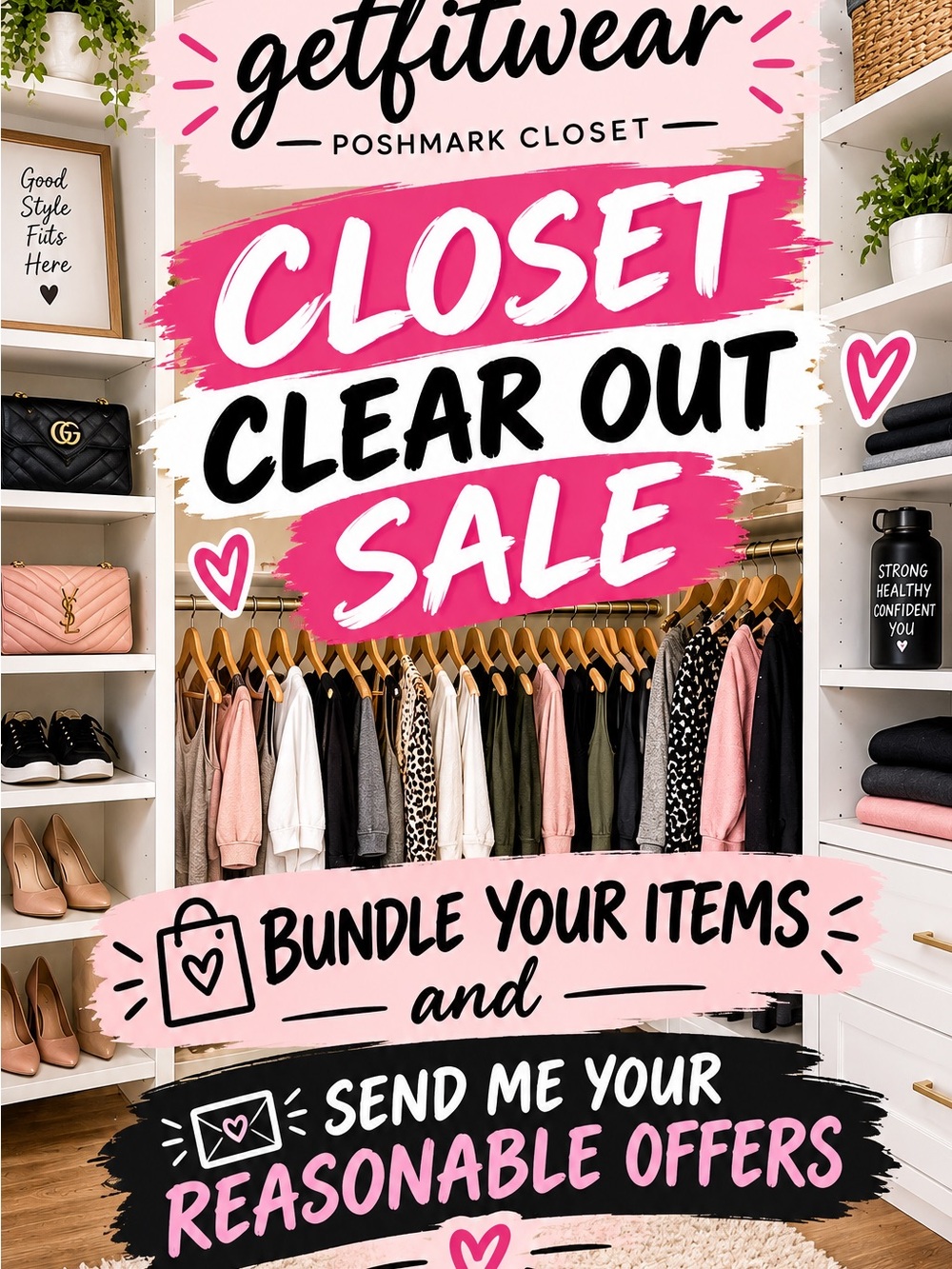 Closet clear out sale happening today